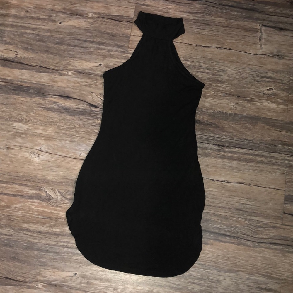 Black mini dress